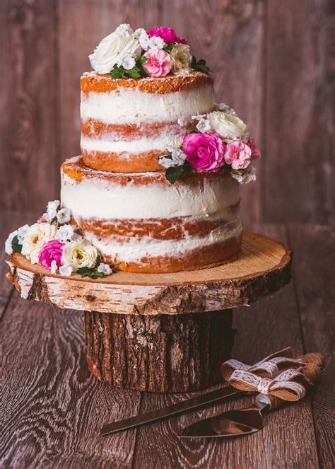 naked cake taufe|50+ Naked Wedding Cakes That Prove Less Is More